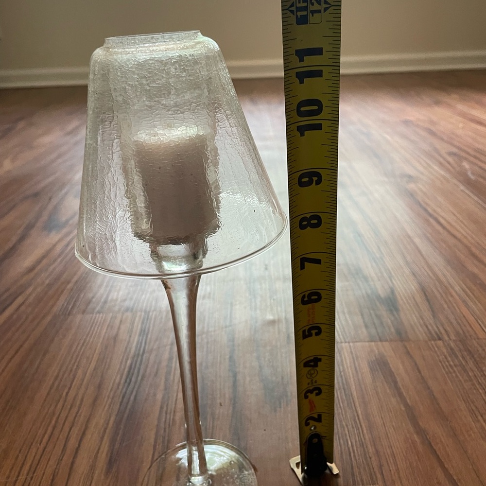 Elegant Glass Candle Holder